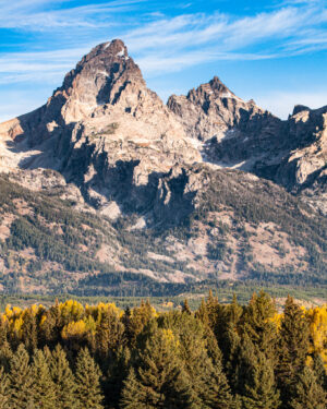 Grand Teton mountains in the Fall