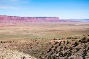 View of the Vermillion Cliffs in northern Arizona