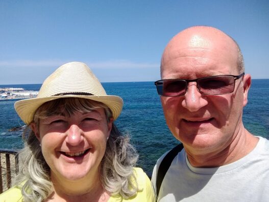 About us selfie taken in Malta