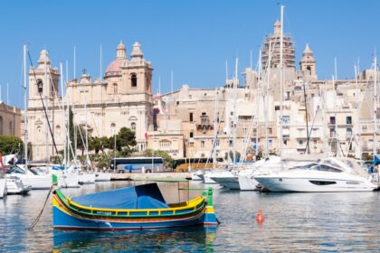 The 3 cities area of Il-Birgu looking across the creek from L'Isla in Valletta