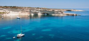 A quiet pretty bay on the south coast of Malta
