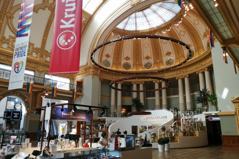 The old Festival Hall in Antwerp, now refurbished and used as a shopping mall