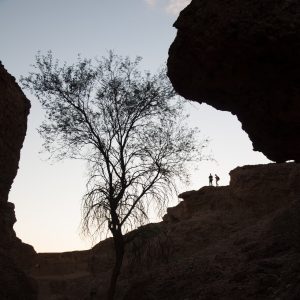 Sesriem Canyon , Namibia as the light fades