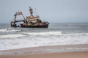 One of many shipwrecks sitting close to the Skeleton coast
