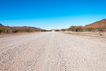 A dirt road through Damaraland seems to be going nowhere